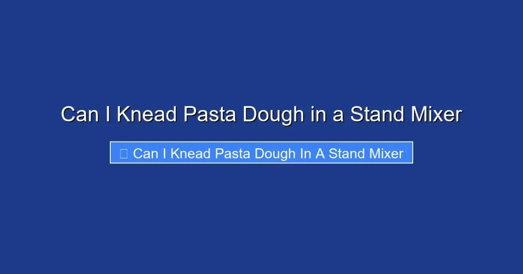 Can I Knead Pasta Dough in a Stand Mixer Can I Knead Pasta Dough in a Stand Mixer