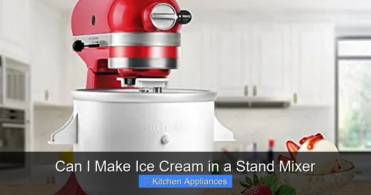 Can I Make Ice Cream in a Stand Mixer