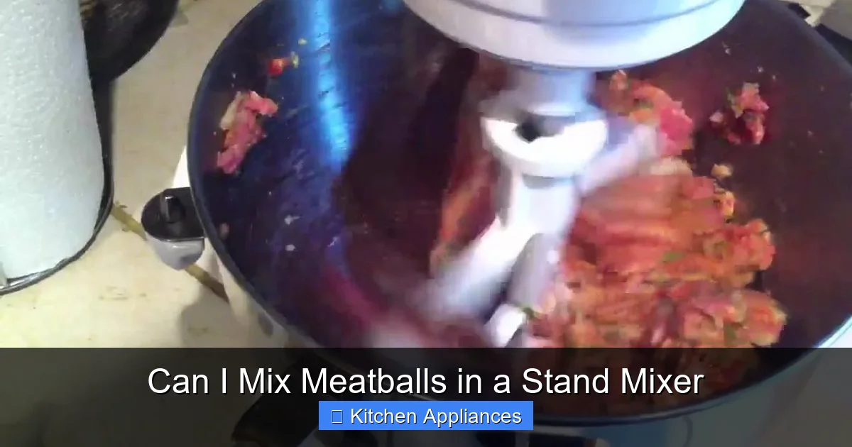 Can I Mix Meatballs in a Stand Mixer