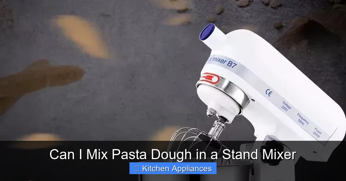 Can I Mix Pasta Dough in a Stand Mixer