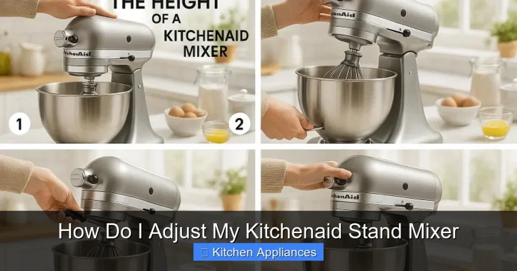 How Do I Adjust My Kitchenaid Stand Mixer