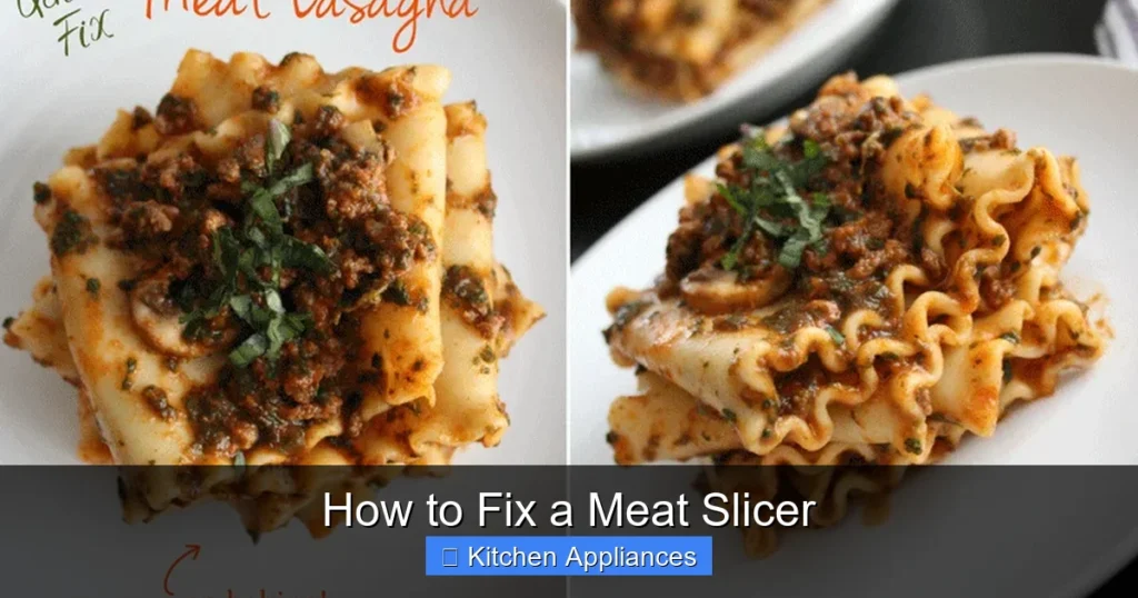 How to Fix a Meat Slicer