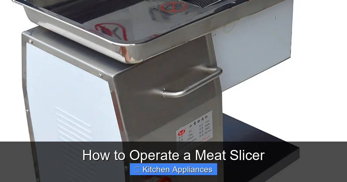 How to Operate a Meat Slicer