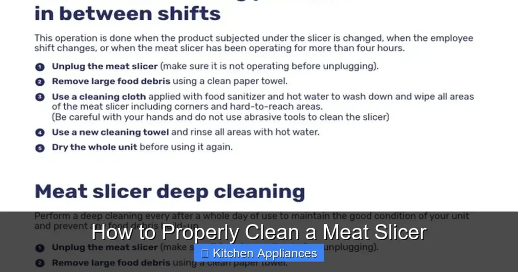 How to Properly Clean a Meat Slicer