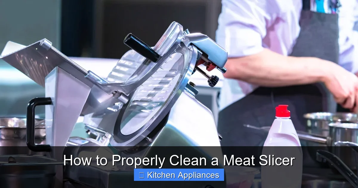 How to Properly Clean a Meat Slicer