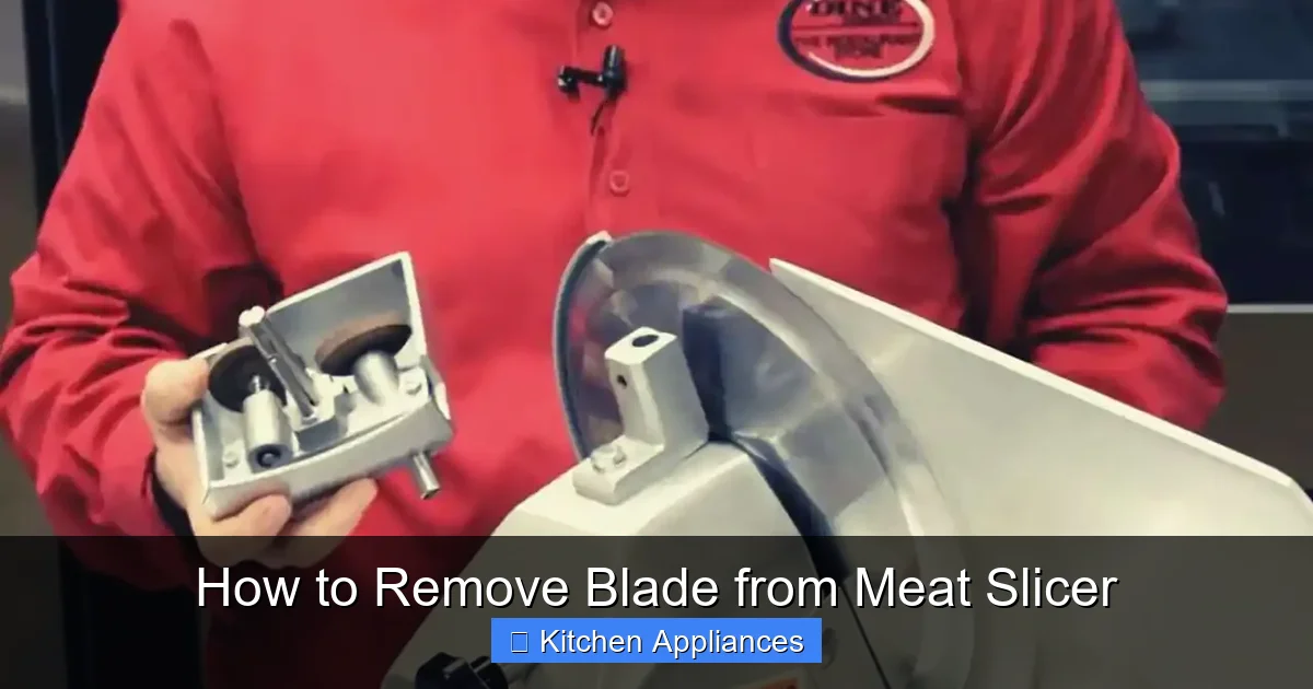 How to Remove Blade from Meat Slicer