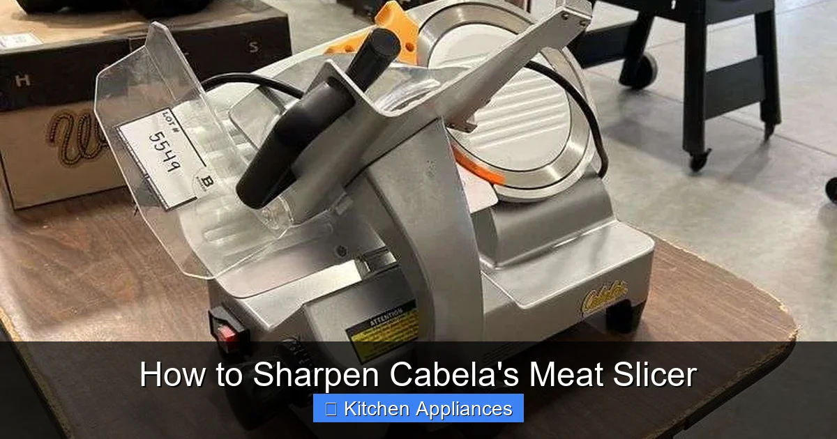 How to Sharpen Cabela's Meat Slicer