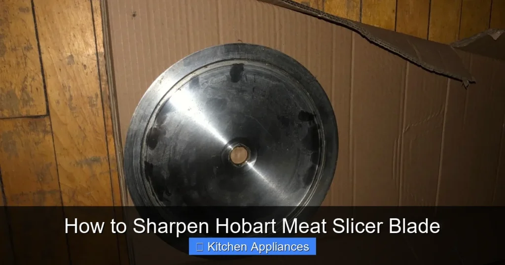 How to Sharpen Hobart Meat Slicer Blade