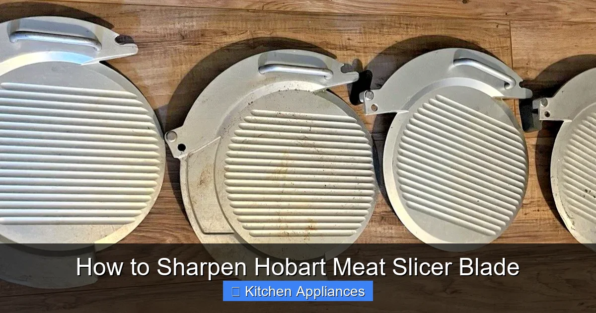 How to Sharpen Hobart Meat Slicer Blade