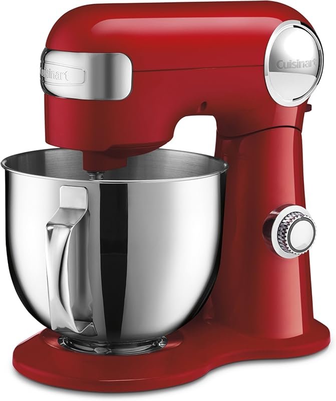Cuisinart SM-50R 5.5 Quart Stand Mixer: 12-Speed Electric Mixer with S