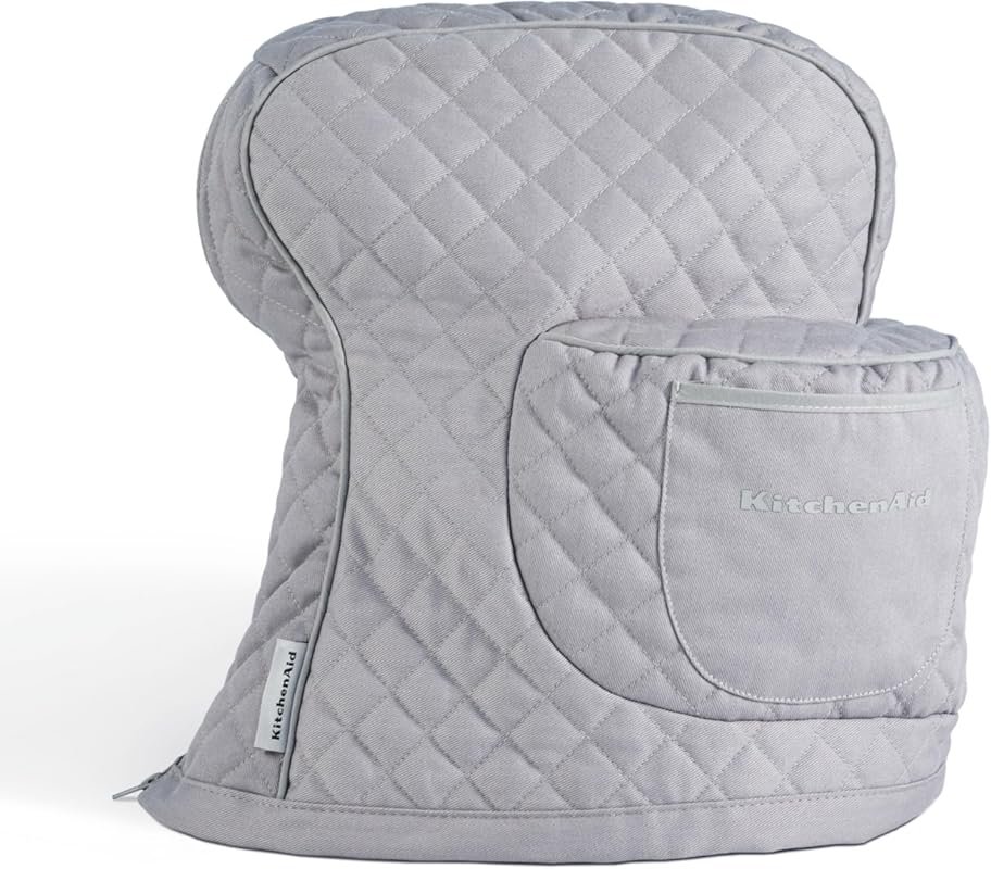 KitchenAid Fitted Quilted Cotton Stand Mixer Cover with Storage Pocket