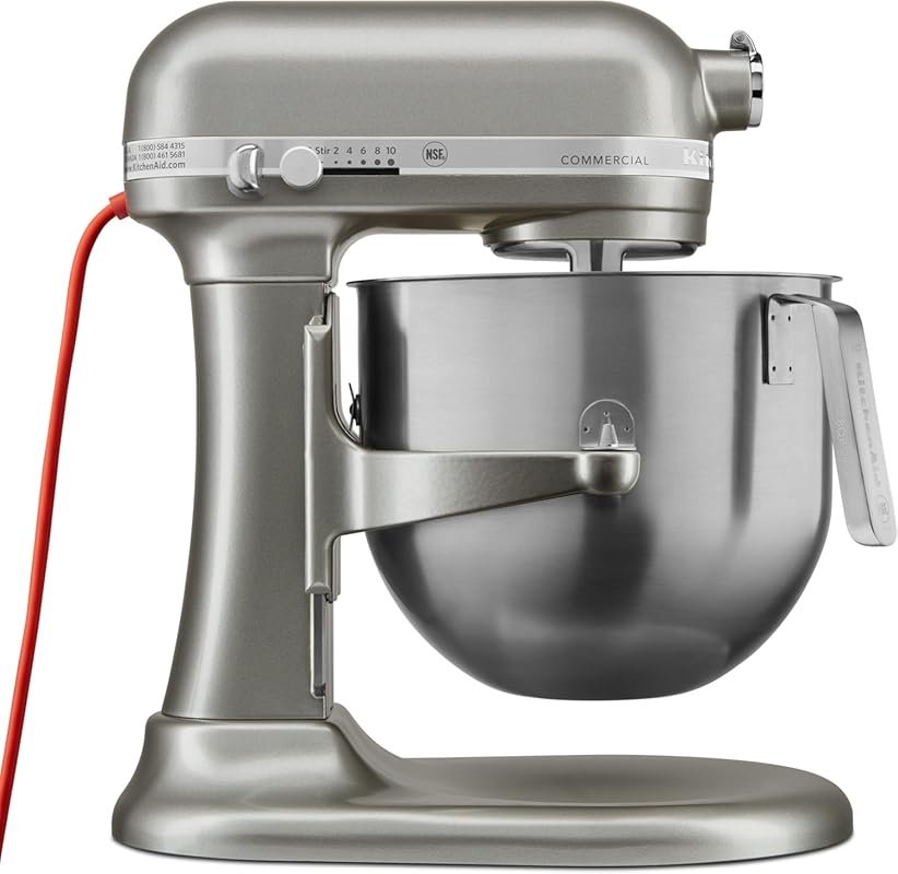 KitchenAid 8-Quart 10-Speed Commercial Stand Mixer with Gear-Driven Mo