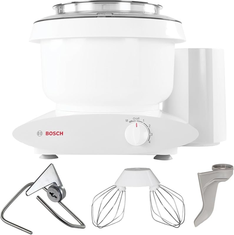 Bosch Universal Plus 500W 6.5 Quart Stand Mixer with Wire Whips & Doug