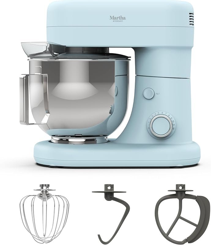 Martha Stewart 5.3QT Tilt-Head Stand Mixer: 12-Speed Electric Kitchen