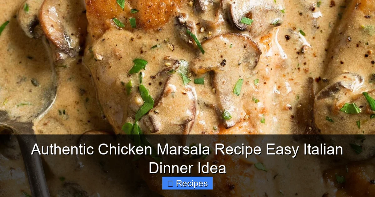 Authentic Chicken Marsala Recipe Easy Italian Dinner Idea