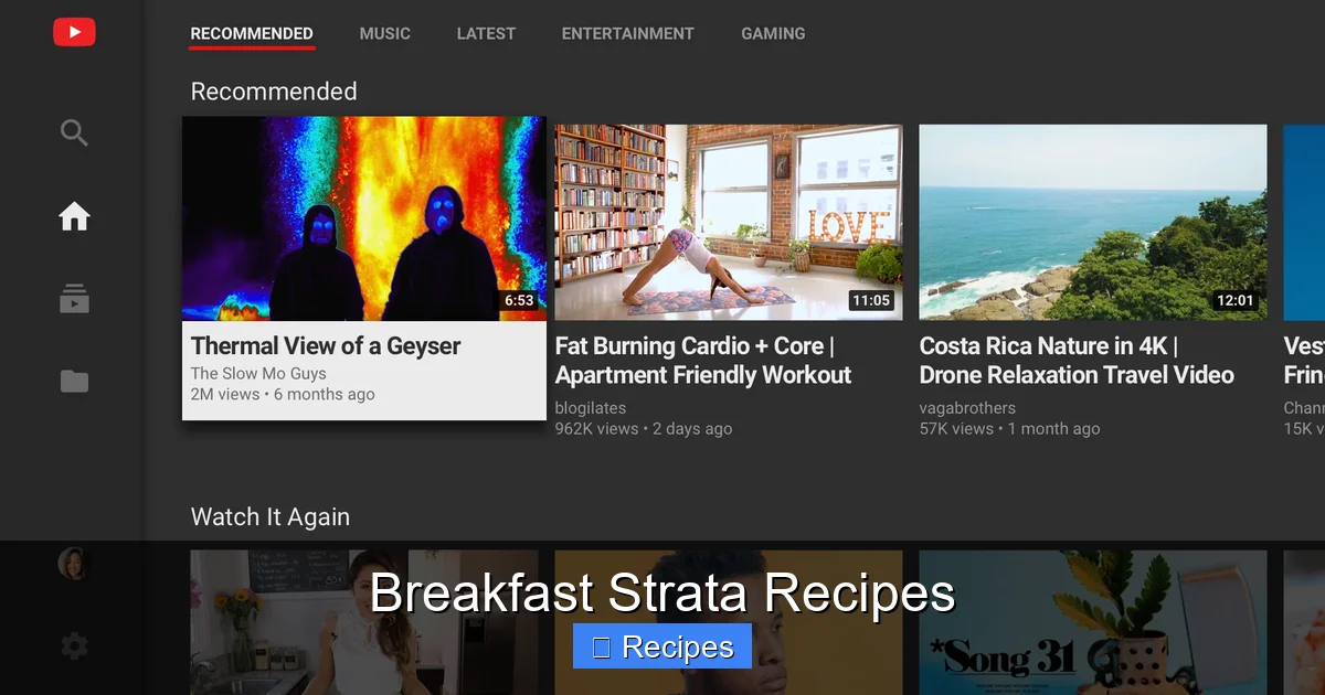 Breakfast Strata Recipes