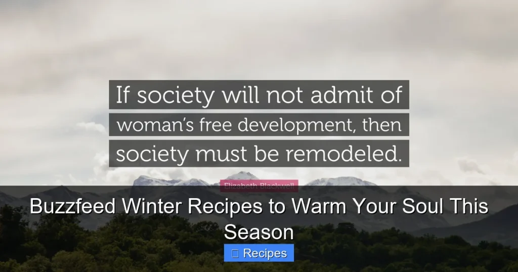 Buzzfeed Winter Recipes to Warm Your Soul This Season