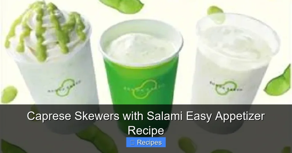 Caprese Skewers with Salami Easy Appetizer Recipe