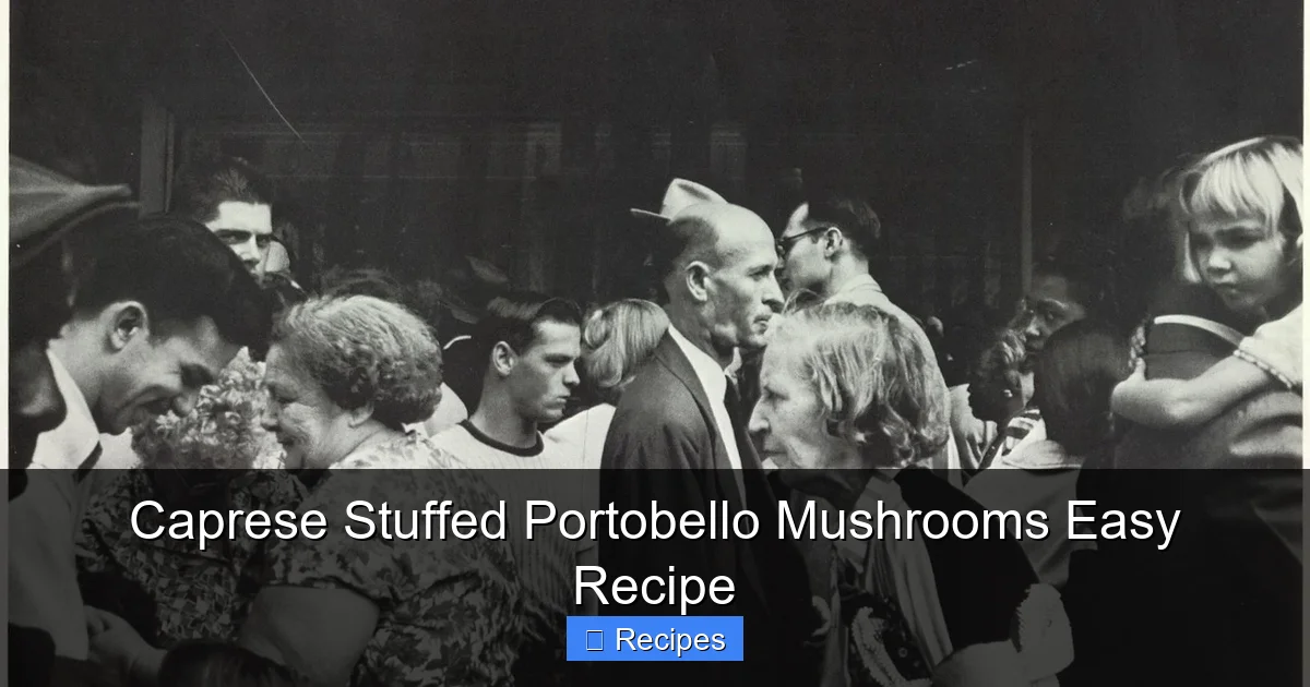 Caprese Stuffed Portobello Mushrooms Easy Recipe