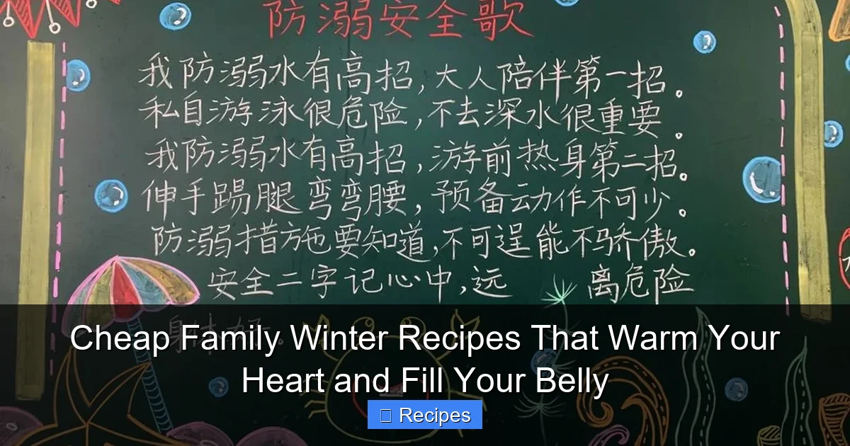 Cheap Family Winter Recipes That Warm Your Heart and Fill Your Belly