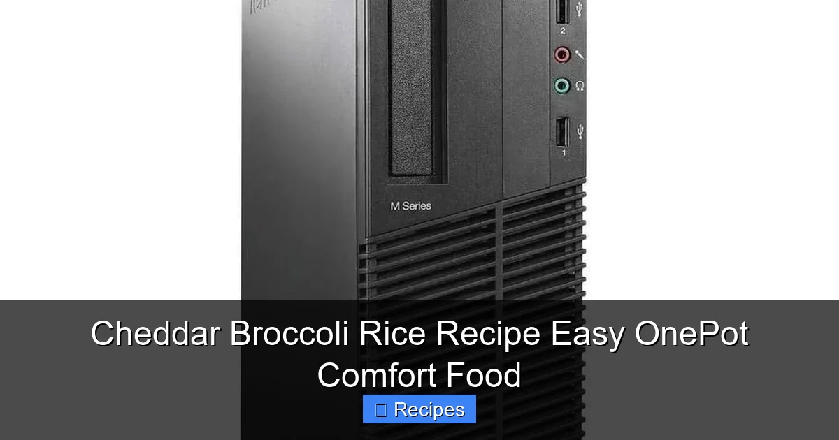 Cheddar Broccoli Rice Recipe Easy OnePot Comfort Food
