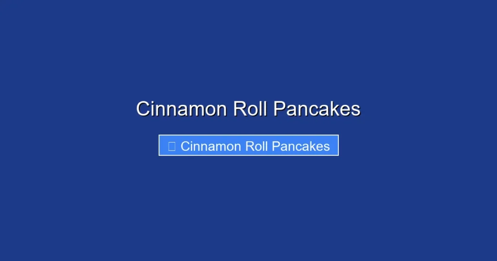 Cinnamon Roll Pancakes