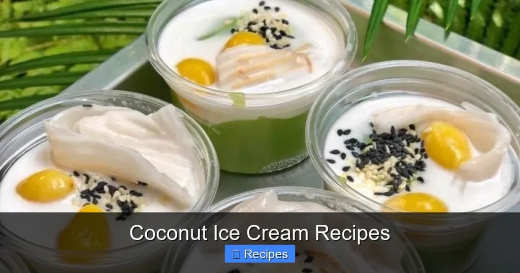 Coconut Ice Cream Recipes