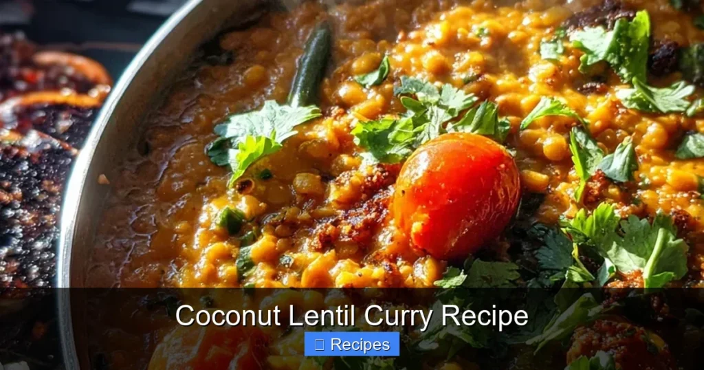 Coconut Lentil Curry Recipe