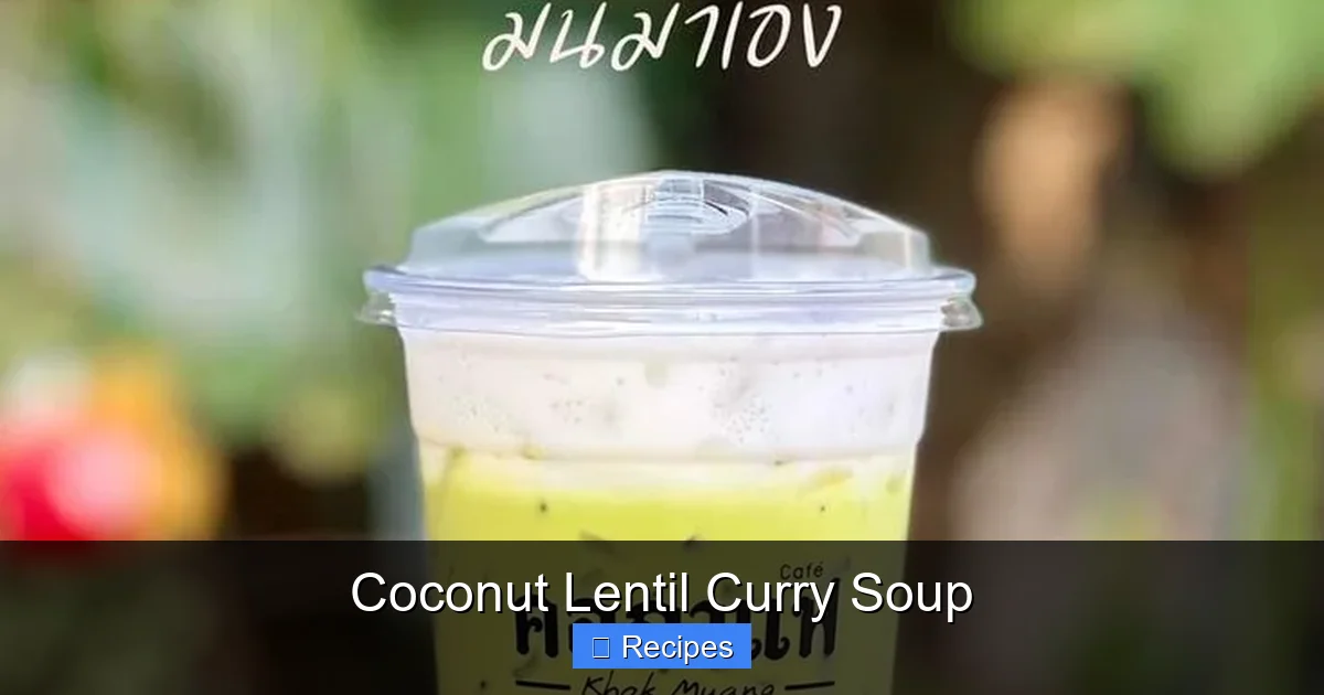 Coconut Lentil Curry Soup