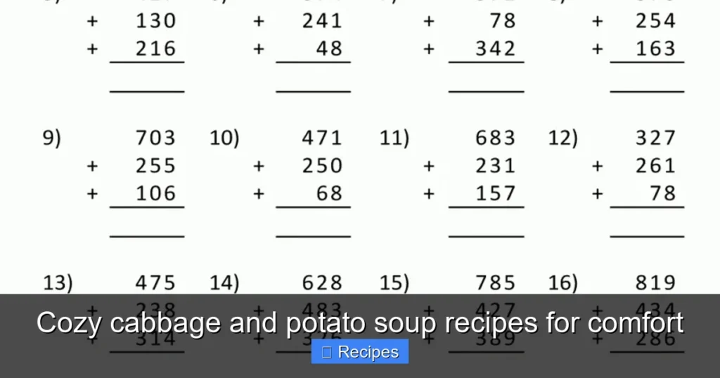 Cozy cabbage and potato soup recipes for comfort
