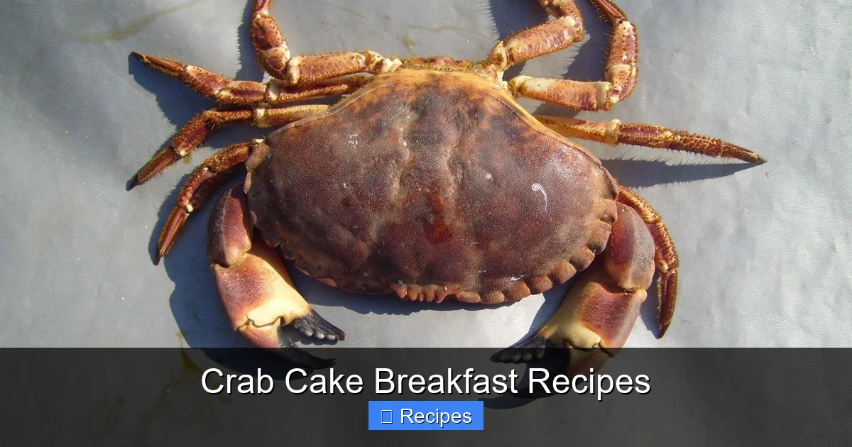 Crab Cake Breakfast Recipes