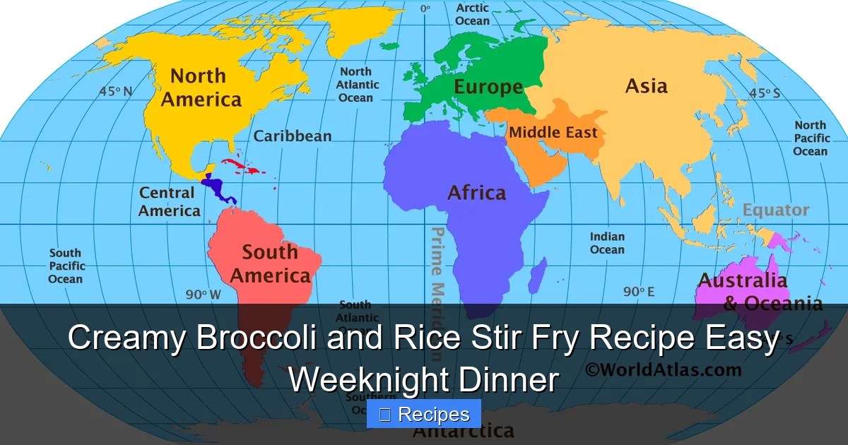 Creamy Broccoli and Rice Stir Fry Recipe Easy Weeknight Dinner