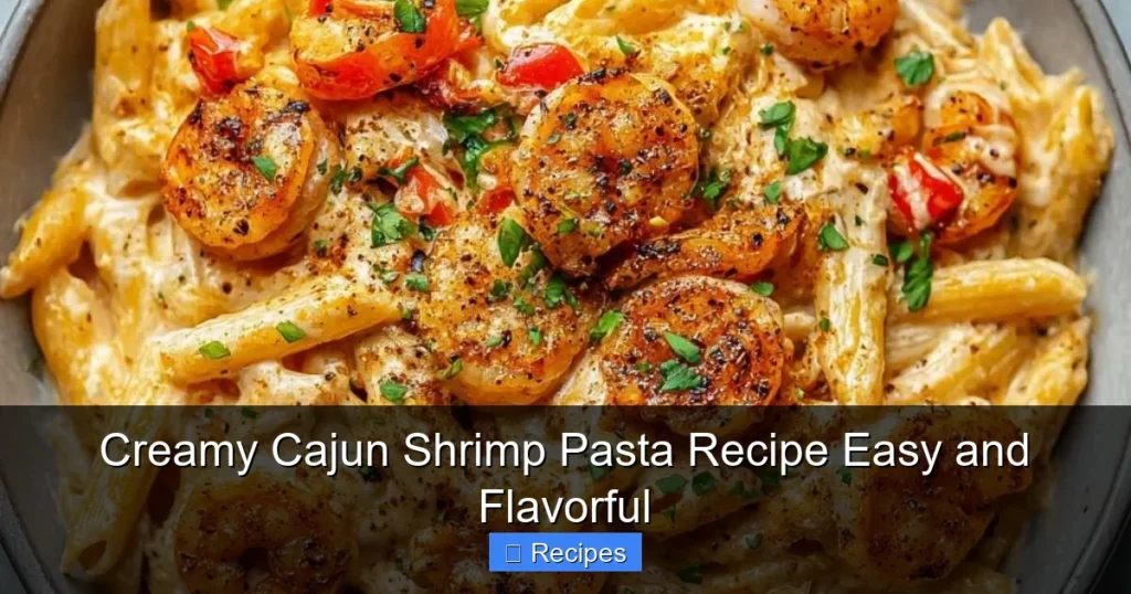 Creamy Cajun Shrimp Pasta Recipe Easy and Flavorful