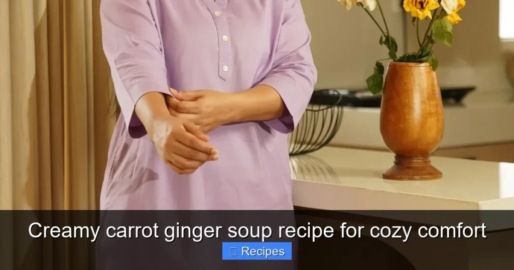 Creamy carrot ginger soup recipe for cozy comfort