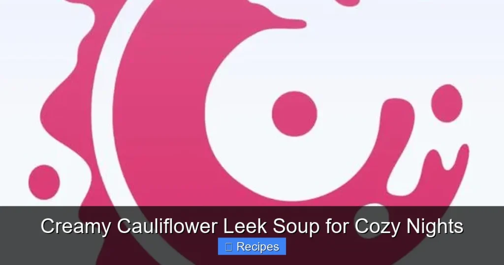Creamy Cauliflower Leek Soup for Cozy Nights