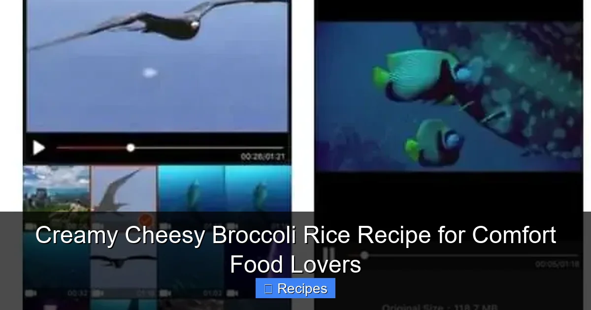 Creamy Cheesy Broccoli Rice Recipe for Comfort Food Lovers