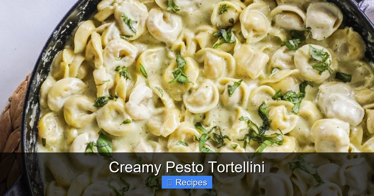 Creamy Pesto Tortellini