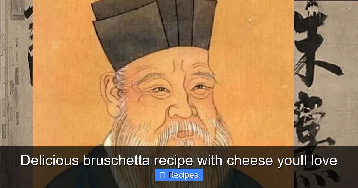 Delicious bruschetta recipe with cheese youll love