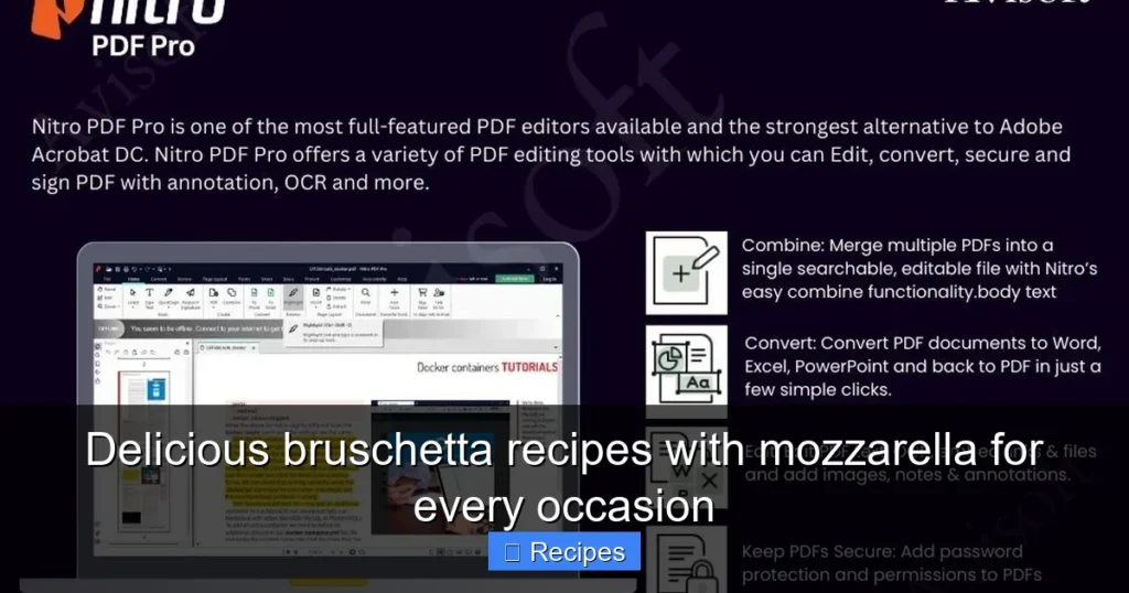Delicious bruschetta recipes with mozzarella for every occasion