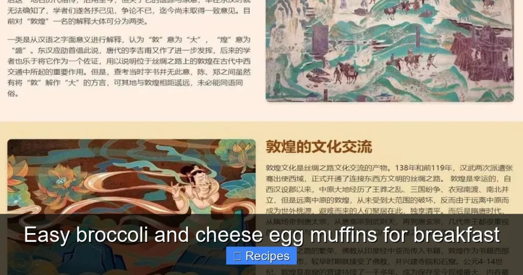 Easy broccoli and cheese egg muffins for breakfast Easy broccoli and cheese egg muffins for breakfast