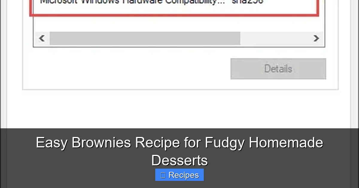 Easy Brownies Recipe for Fudgy Homemade Desserts
