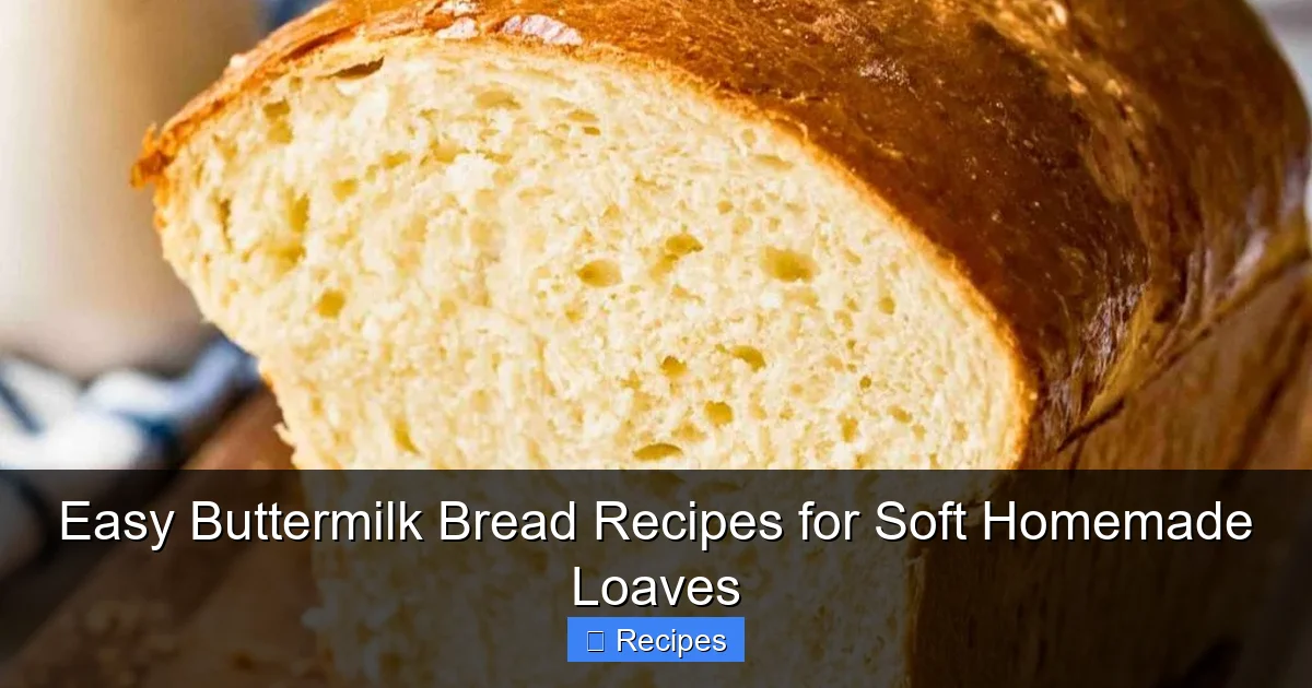 Easy Buttermilk Bread Recipes for Soft Homemade Loaves