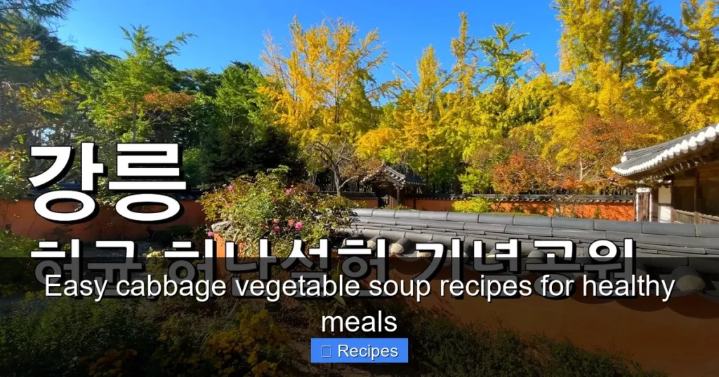 Easy cabbage vegetable soup recipes for healthy meals Easy cabbage vegetable soup recipes for healthy meals