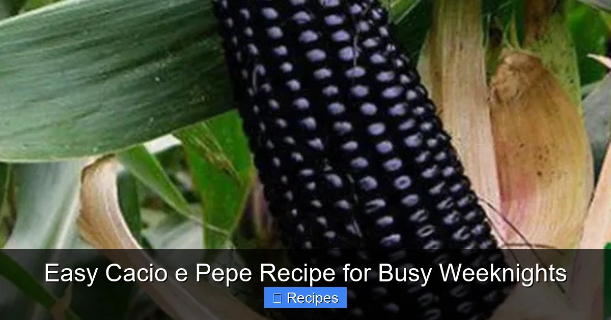 Easy Cacio e Pepe Recipe for Busy Weeknights