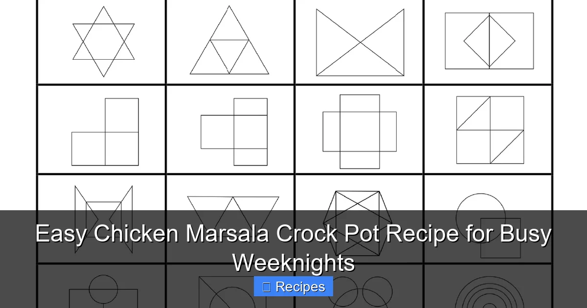 Easy Chicken Marsala Crock Pot Recipe for Busy Weeknights
