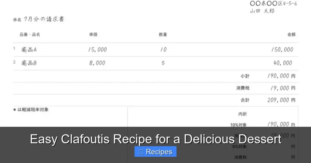 Easy Clafoutis Recipe for a Delicious Dessert