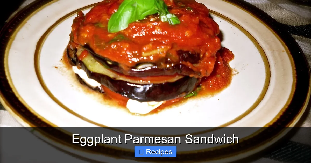 Eggplant Parmesan Sandwich