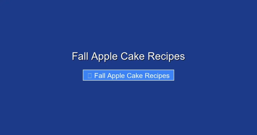Fall Apple Cake Recipes