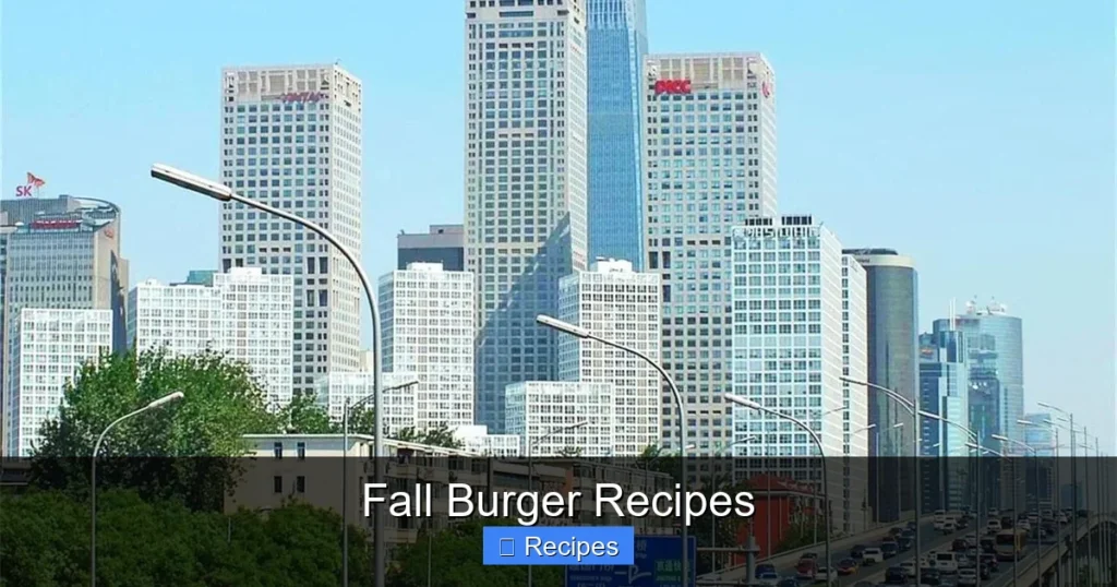 Fall Burger Recipes