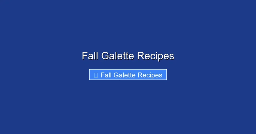 Fall Galette Recipes